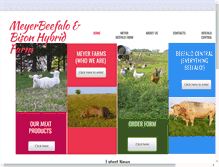 Tablet Screenshot of meyerbuffalofarm.com
